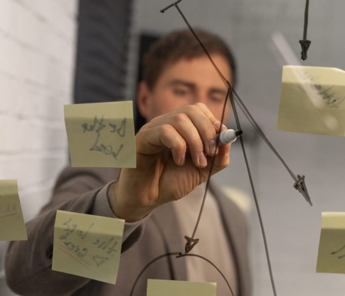 business owner working their strategy